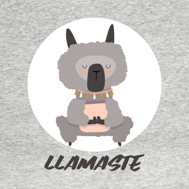 Llama / Yoga Llama / Llamaste / Funny Llama Doing Yoga / Cute Llama / Amazing Yoga Design by Redboy